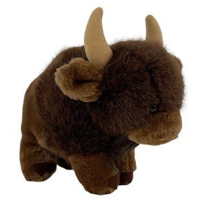 Dakin Brown‎ Buffalo Bison 10" Plush Vintage 1984 Stuffed Animal Rare